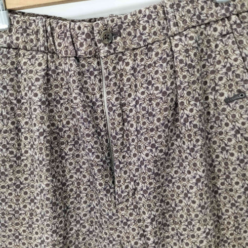 スノーピーク Snow Peak Printed Wo/Ny Pants ウール タックパンツ メンズ JPN:S