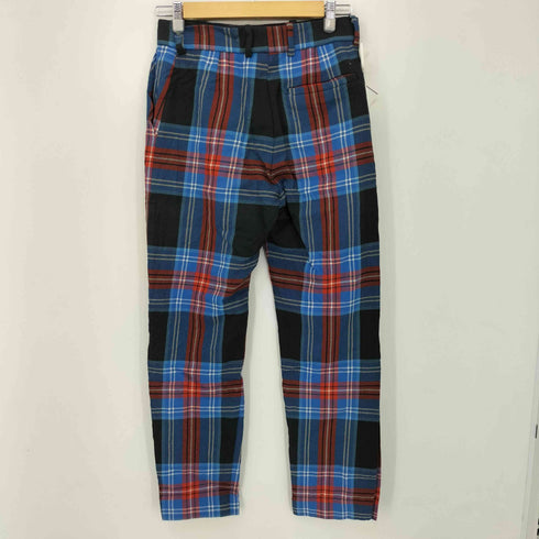 チャールズジェフリーラバーボーイ CHARLES JEFFREY LOVERBOY MADE IN ENGLAND タータンチェックウールパンツ メンズ 30