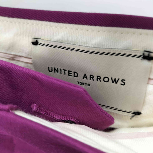 ユナイテッドアローズ UNITED ARROWS センタープレスカラースラックス レディース JPN:40