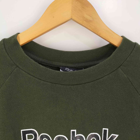 リーボック Reebok 花刺繍 ロゴプリント クルーネック スウェット レディース import:XL