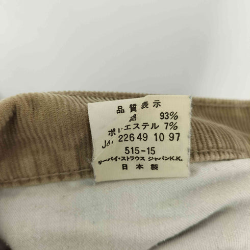 リーバイス Levis ボタン裏J41 515-15 コーデュロイパンツ メンズ 32×34