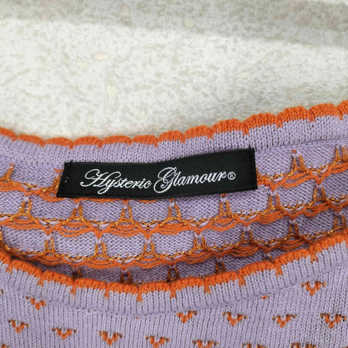 ヒステリックグラマー HYSTERIC GLAMOUR ラメデザインニットキャミソール レディース FREE