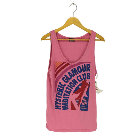 ヒステリックグラマー HYSTERIC GLAMOUR フロントデザインタンクトップ レディース FREE