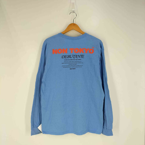 ノントーキョー NON TOKYO ロゴプリント クルーネック ロングスリーブ Tシャツ ロンT レディース FREE