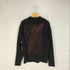 ザラ ZARA スターペンキ加工 Vネック ニット リメイク メンズ import:M