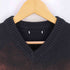 ザラ ZARA スターペンキ加工 Vネック ニット リメイク メンズ import:M