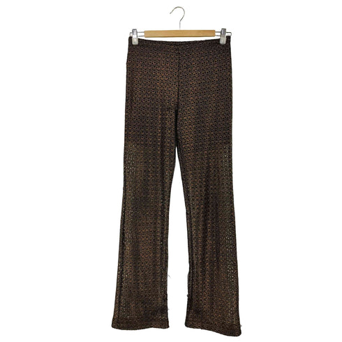 MADE IN USA メッシュフレアパンツ レディース L