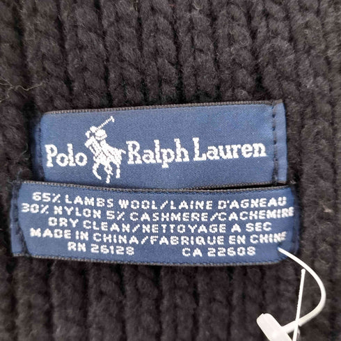 ポロラルフローレン POLO RALPH LAUREN ポニー刺繍 ウール混 マフラー メンズ