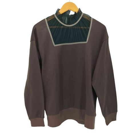 カラー kolor 20SS ハイネック切替シアー L/S スウェット レディース JPN:1
