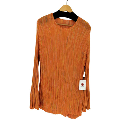 ザラ ZARA ベルスリーブ レーヨンリブニットプルオーバー レディース import:S