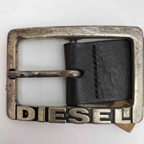 ディーゼル DIESEL イタリア製 ロゴ バックル レザーベルト メンズ