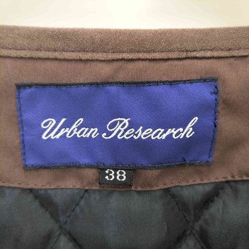 アーバンリサーチ URBAN RESEARCH 裏地キルティング 中綿ノーカラージャケット レディース 38