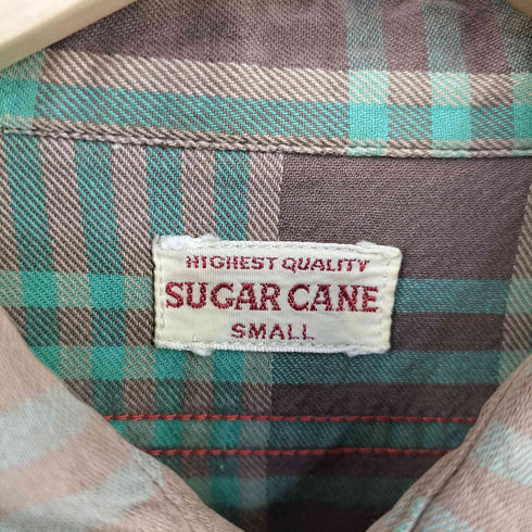 シュガーケーン SUGAR CANE チェック レギュラーカラーシャツ メンズ import:S