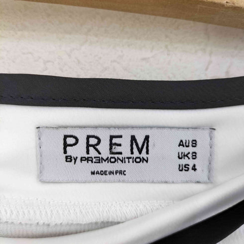 PREM by PREMONITION サイドスリット パイピングデザインサテンパンツ レディース UK8