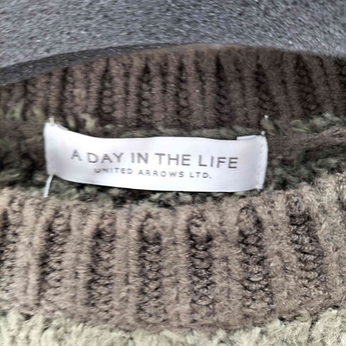 アデイインザライフユナイテッドアローズ A day in the life UNITED ARROWS ウール混L/Sボアプルオーバー レディース