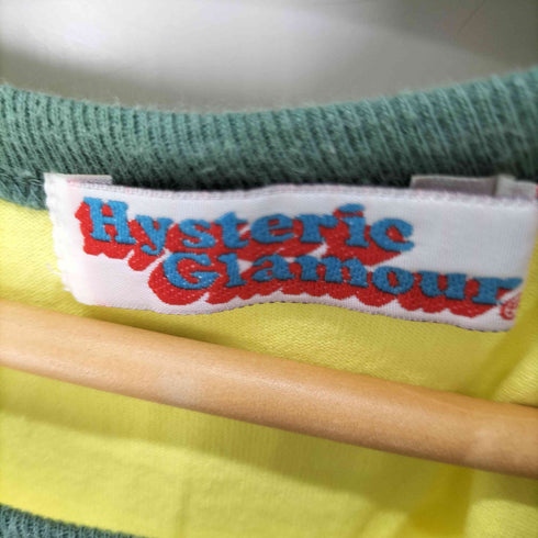 ヒステリックグラマー HYSTERIC GLAMOUR プリント s/s リンガー Tシャツ チビT y2k レディース FREE