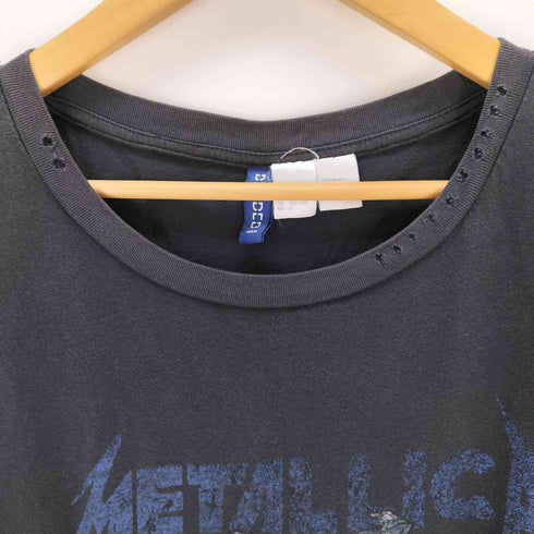 エイチアンドエム H&M アーティストプリント ダメージ加工Tシャツ メンズ import:L
