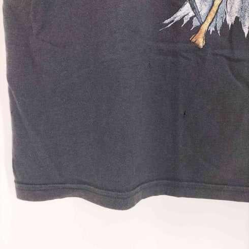 エイチアンドエム H&M アーティストプリント ダメージ加工Tシャツ メンズ import:L