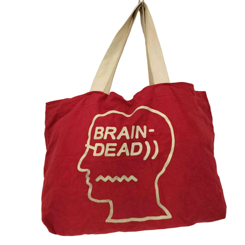 ブレインデッド BRAIN DEAD プリント キャンバス地 トートバック メンズ