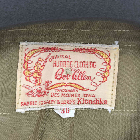 BOB CELLEN KLONDIKE HUNTING VEST メンズ 30