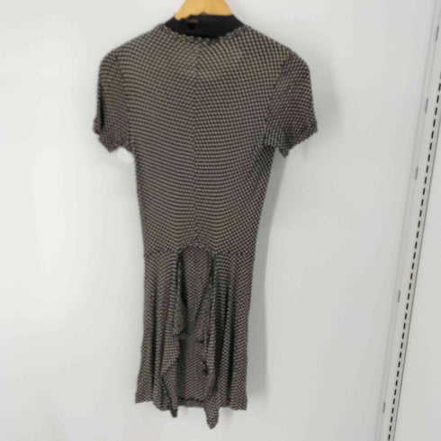 トリココムデギャルソン tricot COMME des GARCONS 90s AD1998 98awチェック 変形 半袖 ワンピース レディース