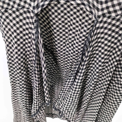 トリココムデギャルソン tricot COMME des GARCONS 90s AD1998 98awチェック 変形 半袖 ワンピース レディース