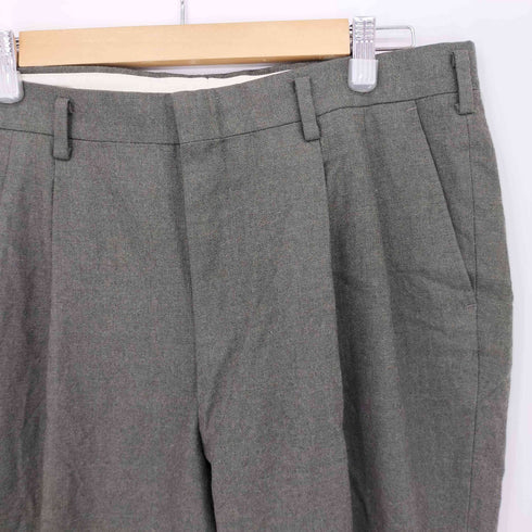 2タックウールスラックス メンズ 91