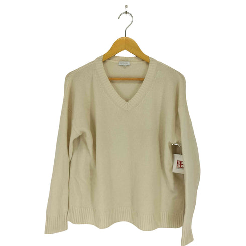マッキントッシュフィロソフィー MACKINTOSH PHILOSOPHY カシミヤ混Vネックサイドスリットニット レディース JPN:38