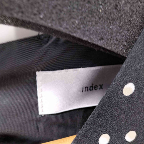 インデックス INDEX 配色ドットパターン キャンディパール調スリーブ ワンピース レディース JPN:M