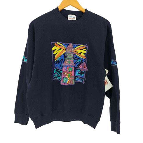 RN68046 TULTEX US SWEATS USA製 アート プリントスウェット メンズ import:M