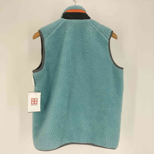 エーグル AIGLE ロゴ 刺繍 ジップアップ ボア フリース ベスト メンズ import:S