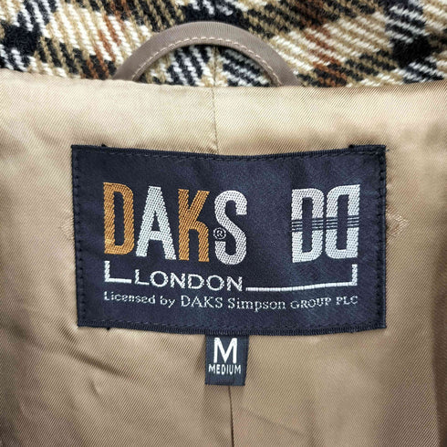 ダックス DAKS チェック柄 ロングガウン メンズ M
