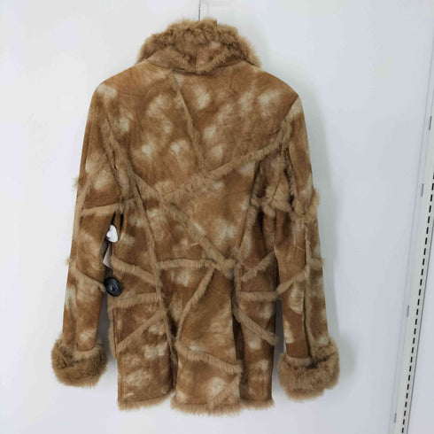 グラッドニュース GLAD NEWS ラビットファーロングムートンコート メンズ JPN:3