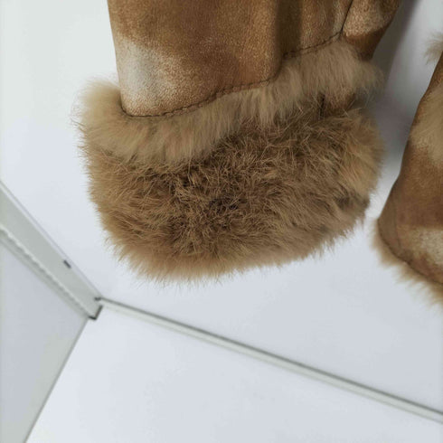 グラッドニュース GLAD NEWS ラビットファーロングムートンコート メンズ JPN:3