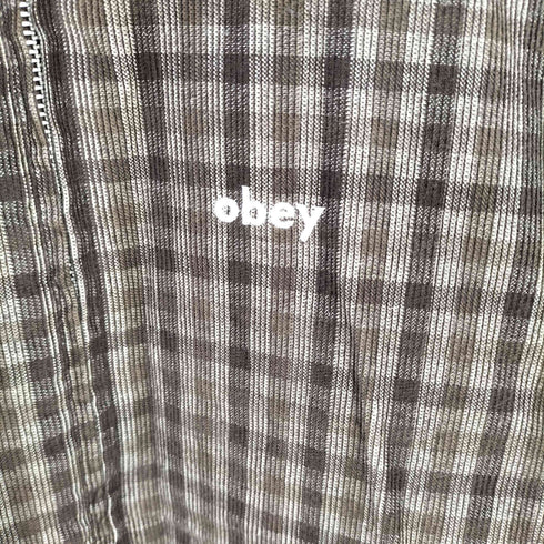 オベイ OBEY クラシックコーデュロイチェックスウィングトップ 中綿 メンズ import:M