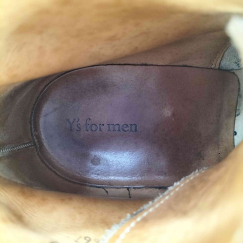 ワイズフォーメン Ys for men MADE IN ENGLAND ギブソン ラバーソールクリーパーブーツ メンズ UK:7