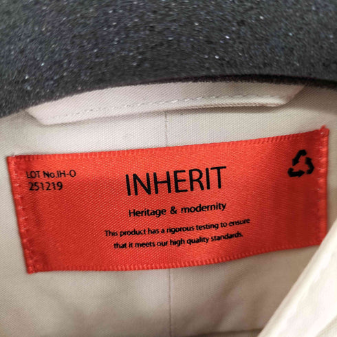 インヘリット INHERIT バンドカラー ワイドポケットシャツ メンズ JPN:L