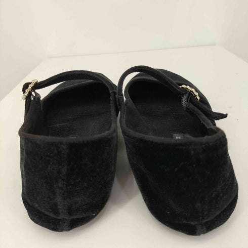 ザラ ZARA ベルベットバレエシューズ レディース EUR:38