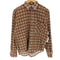 david wilkinson プリントネル チェックコットンネルシャツ メンズ import:L