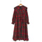 キャンディストリッパー Candy Stripper FOAMY DAYS DRESS チェック セーラーカラー ギャザー シャツワンピース レディース JPN:2