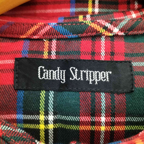 キャンディストリッパー Candy Stripper FOAMY DAYS DRESS チェック セーラーカラー ギャザー シャツワンピース レディース JPN:2