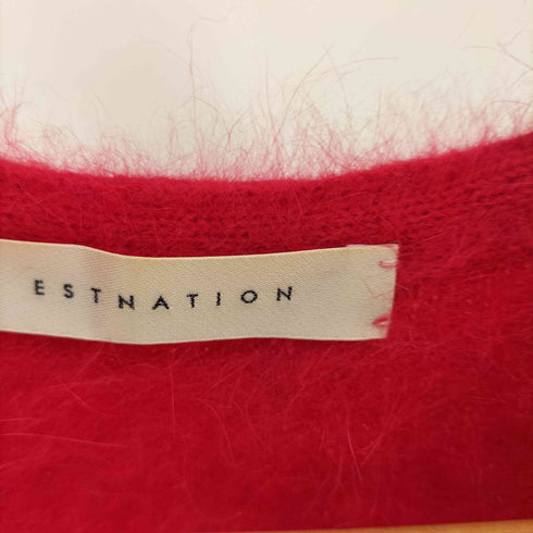エストネーション ESTNATION アンゴラファーVネックニット レディース 38