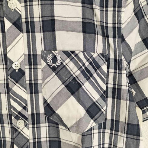 フレッドペリー FRED PERRY Bold Check Shirt 半袖 ボタンダウン チェックシャツ メンズ import:XS