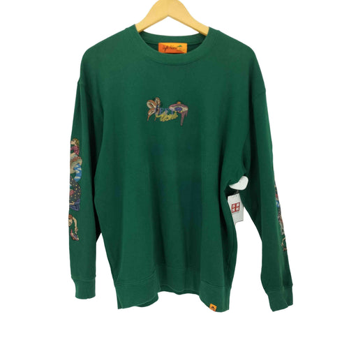 レフトアローン LEFT ALONE フロント刺繍 L/S スウェット メンズ FREE
