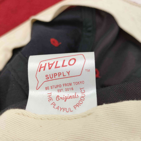 {hallo supply パイル地 6パネルキャップ メンズ