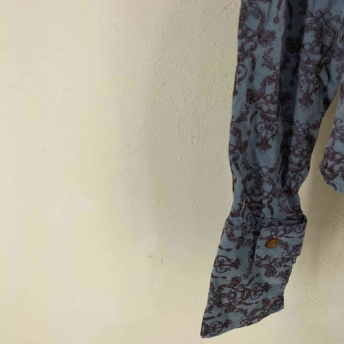 ヴィヴィアンウエストウッドレッドレーベル Vivienne Westwood RED LABEL 総柄 コーディロイシャツ レディース 2