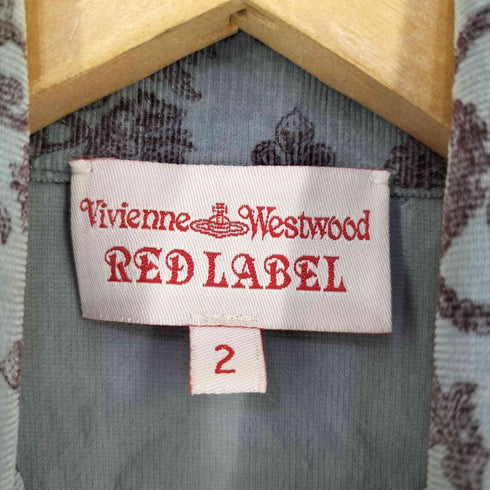ヴィヴィアンウエストウッドレッドレーベル Vivienne Westwood RED LABEL 総柄 コーディロイシャツ レディース 2