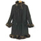 Marlene Dam フォックスファー 比翼 ジップアップ コート レディース EUR:42
