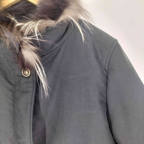 Marlene Dam フォックスファー 比翼 ジップアップ コート レディース EUR:42