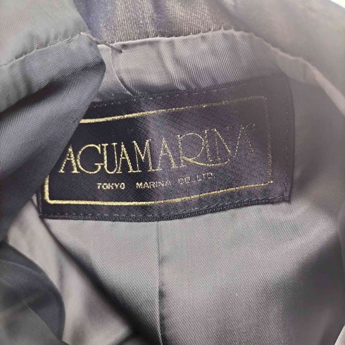 AGUAMARINA ファーライナー 光沢 シルク ファー コート レディース JPN:M